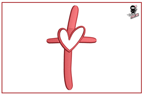 Christian Cross with Heart
