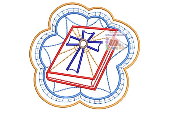 Christian Design Cross and Bible